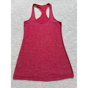 Lululemon Cool Racerback in Heathered Cranberry Size approx. 4/6 Bust 27.5"